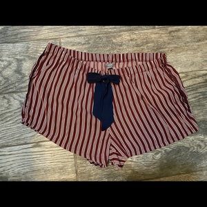 Aerie maroon pajama shorts